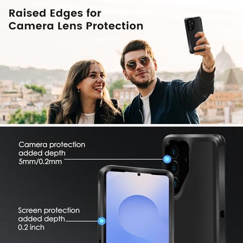 Cljlixcy Galaxy S25+ Case (6.7"), Drop Protection Full Body Heavy Duty Case,Shockproof/Drop/Dust Proof 3-Layer Protective Durable Cover for Samsung Galaxy S25+ 5G Black - image 4