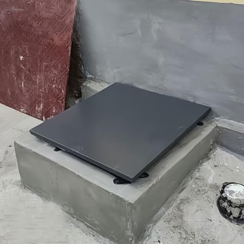 Robusto portello Recular - Grigio 75 cm Roof Deck Access Window Design Flip-Open per una facile ventilazione Ideale per barche e soffitte e resistente alle intemperie