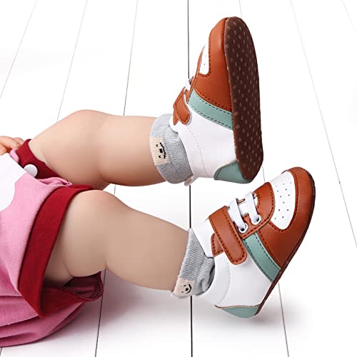 Baby Shoes Boys Girls Infant Sneakers Non-Slip Rubber Sole Toddler Crib Shoes Unisex High Canvas First Walkers4