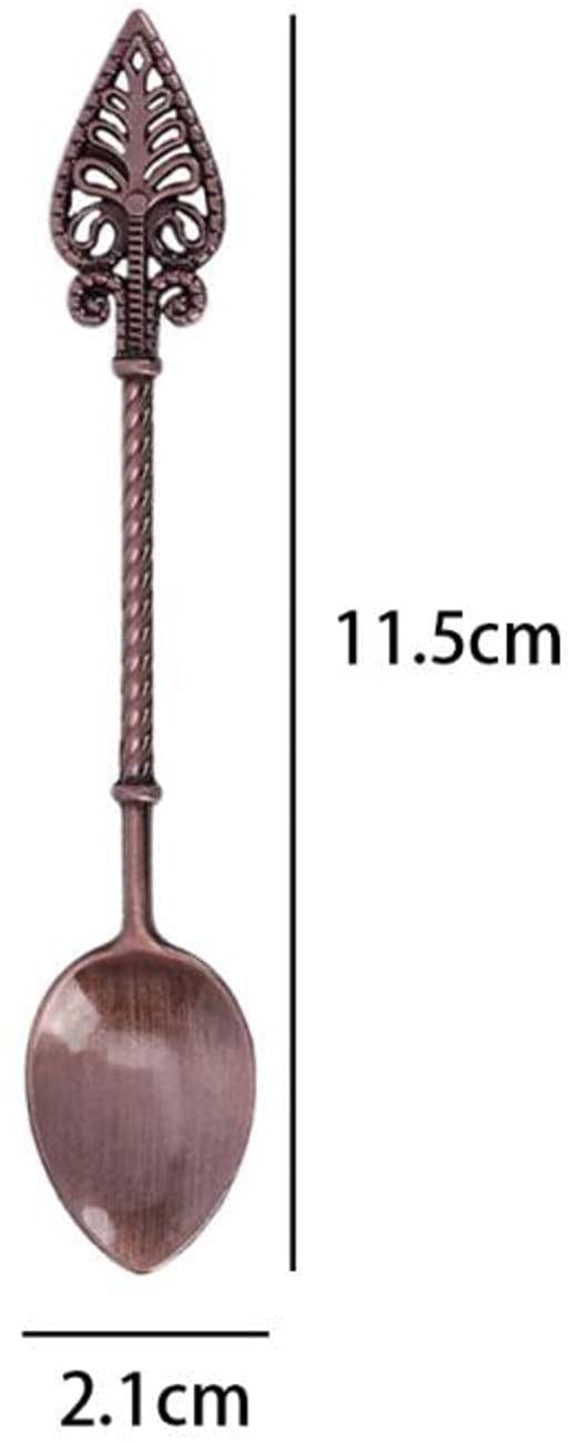 Löffel Restaurants Vintage Löffel Royal Style Teelöffel Kaffee Dessert Scoop Geschirr Küchenwerkzeug Esslöffel Hause(A)
