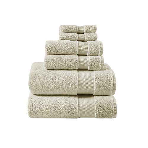 Madison Park Signature Splendor Luxury 100% Cotton Bathroom Towel Set - Soft, Plush 1000 GSM Heavyweight Hotel Quality, Zero Twist, Highly Absorbent, Quick Dry, Multi Sizes, Natural 6 Piece by Madison Park - Image 2