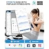ABLEGRID Smart Body Fat Scale, Rechargeable Digital Bathroom Scale for Body Weight, Gradient Trends and Difference in Change Display, 22 Body Metrics, BMI, Muscle Mass, Heart Rate, Water Weight, 400lb