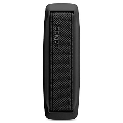 Spigen スマホバンド スマホホルダー スマホストラップ 落下防止 ベルト ハンドストラップ スマートフォン マルチバンド フレックス・ストラップ AMP00364 (ブラック)