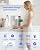 Ecoviva Water Mate 3 Reverse Osmosis Water Filter Countertop, 3:1 Pure to Drain, 44oz Smart Autofill Pitcher, No Installation Water Purifier, 8 Stage RO Water Filtration, with Remineralization, White