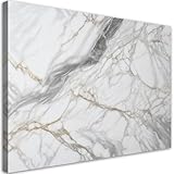 Couleurs intenses - tableau de dimensions 60x40 cm avec un motif de Marbre gris-beige Abstraction apporte un vent de fraîcheur dans ton intérieur. Les côtés imprimés ajoutent de l'élégance et créent un effet visuel harmonieux.