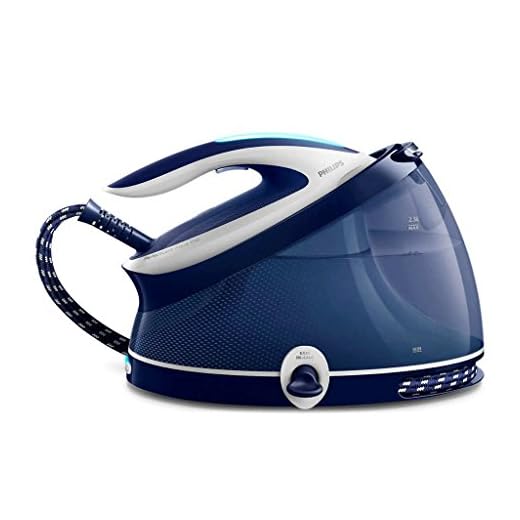 Philips Ferri a vapore Ferro da Stiro con Caldaia PerfectCare Aqua PRO, Tecnologia OptimalTEMP, Colpo Vapore 440g, Pressione 6.5 Bar, 2100 W, 2.5 Litri, Blu/Bianco
