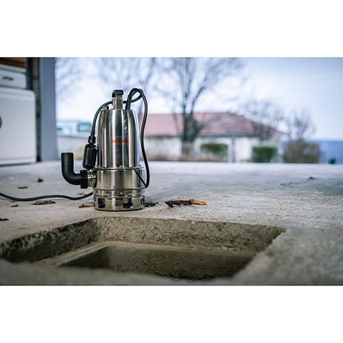 Spid'O - Pompe d'Évacuation Inox Maxinox 700-700 W - Débit 18000 L/h - Immersion 8 m - Passage Ø30mm