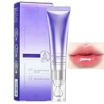 Lip Plumper Set with Plumping&Anti-Wrinkle Hydrating Lip Serum,Korean Lip Wrinkle Treatment for Full Plump Lips,Moisturizing Lip Plumping Serum to Remove Dark Color,Long-Lasting Care for Women(Pink)