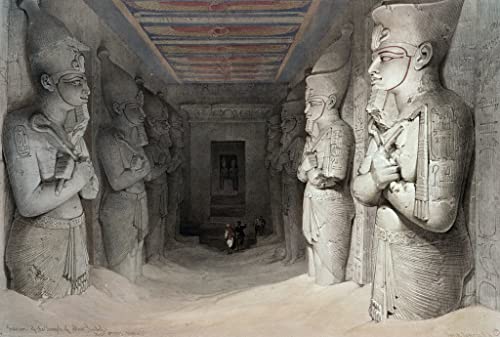 Poster Temple d'Abou Simbel par David Roberts - Art Historique