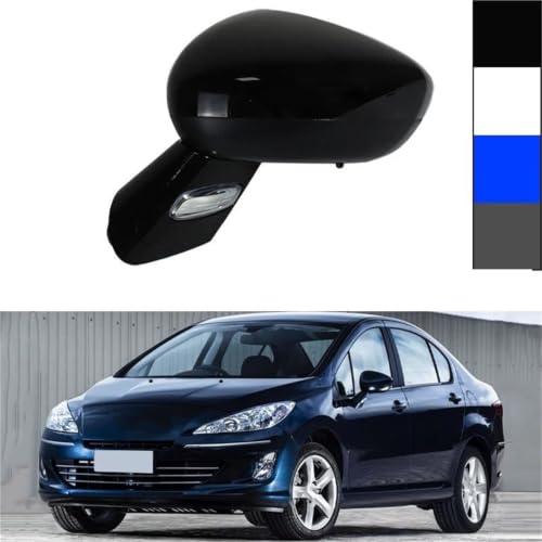 Rétroviseur extérieur gauche électrique Peugeot 408 ensemble complet noir mat - 2