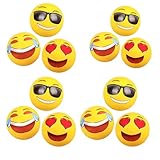Product Image of the Coconut Float Emoji Beach Ball 12 Pack - 18 Inch Inflatable Beach Balls - Great...