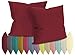 Produktbild npluseins 2er Pack Kissenhüllen - Moderne hochwertige Marken-Bezüge 1507.2149, Bordeaux, ca. 40 x 40 cm