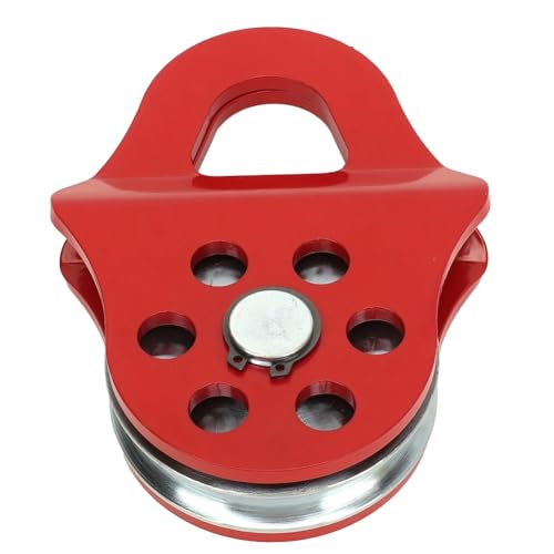Heavy Du Pulley Blockwinde – Abschlepp- und Bergungsrolle mit Klampe und Haken – Seilrolle für Offroad-Heben und Erholungsanwendungen