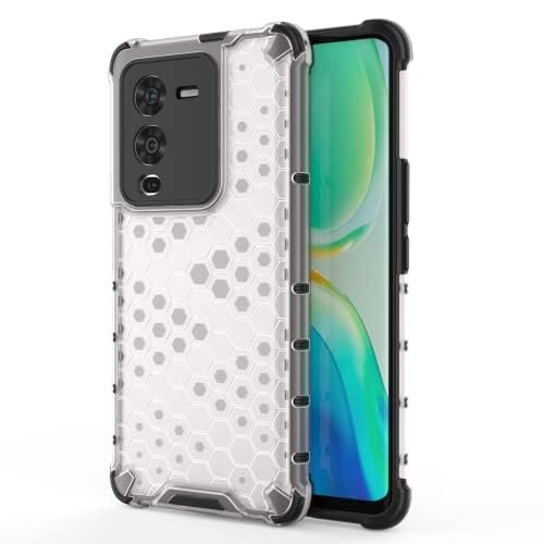 Image of Prime Retail Hard PC Back Case Cover for Vivo V25 Pro 5G Anti Slip Ultra Thin Shockproof Reinforced Corners (Transparent)