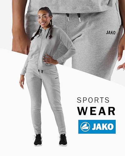 JAKO Damen Jogginghose Base Damen, Hellgrau-Meliert, 36 – Ansicht 2