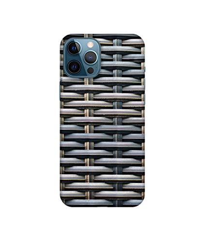 Image of Amazon Brand - Solimo Designer Wooden Blocks Checks 3D Printed Hard Back Case Mobile Cover for Apple iPhone 12 Pro Max