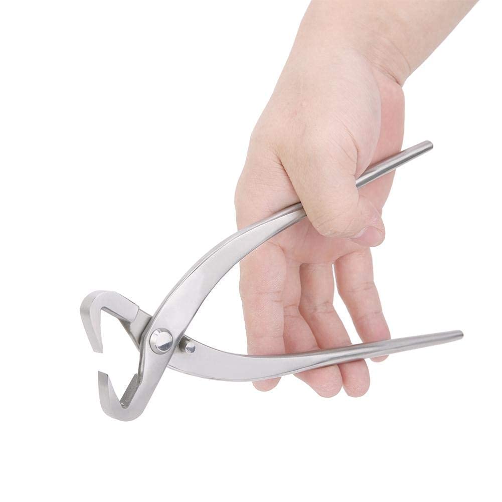 Jeffergarden 210 mm Acero inoxidable Jardinería Borde redondo Alicates de corte cóncavos esféricos con borde redondo como recortadora de flores