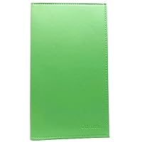 Charmoni - Scheckhefthülle – Schutzhülle für Scheckheft, Kreditkartenfach, Ausweis, Geldschein – Leder – Alles in One – leicht und kompakt, A07 Grün, one size, Klassisch