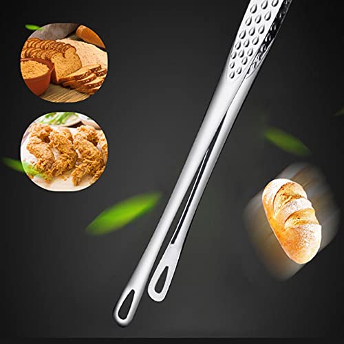 Pinces de Cuisine Pinces en Acier Inoxydable, pour Buffet, pâtisserie, Barbecue, Taille : 24 x 1,3 cm, Facile et Pratique à Nettoyer