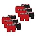 Produktbild PUMA 12 er Pack Boxer Boxershorts Men Herren Unterhose Pant Unterwäsche, Farbe:786 - Red/Black, Bekleidungsgröße:XL
