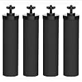 Water Filter Replacement Compatible with Big Berkey® Gravity Filter System Parts and Accessories, NSF/ANSI 42&372 Certified (4 Pack) BB9-2® Black Water Filters Cartridges
