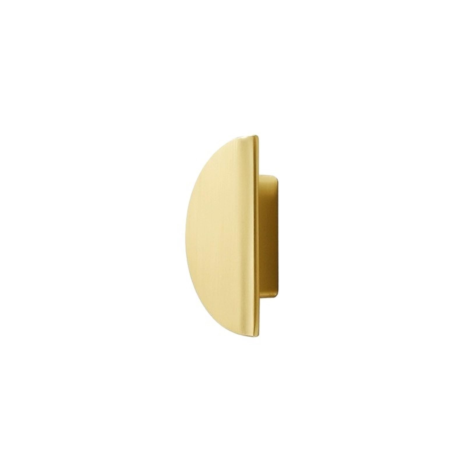 Xiangmling Color1 Brushed Gold Half Moon Cabinet Pulls, Semi Circle Drawer Handles For Kitchen Bathroom Dresser(Color1)