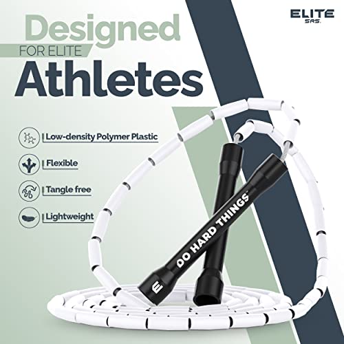 Elite Srs; Do Hard Things, Beaded Jump Rope - Adjustable Jump Ropes For Fitness With Unbreakable Handles And Shatterproof Beads - Perfect Addition To Your Exercise Equipment #TOP3