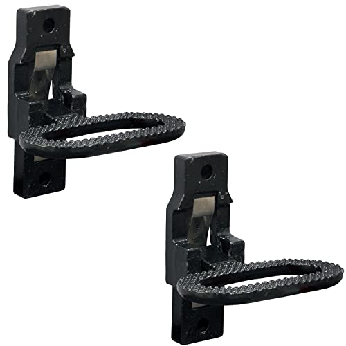 Buyers Products B2797BPC2 Black E Coat Folding Safety Step and Handle with Safety Storage, 2 Pack, Multi-Purpose Step and Grab Handle for Trucks, Trailers, Busses & RVs by Buyers Products Company - Used condition - US$20.63