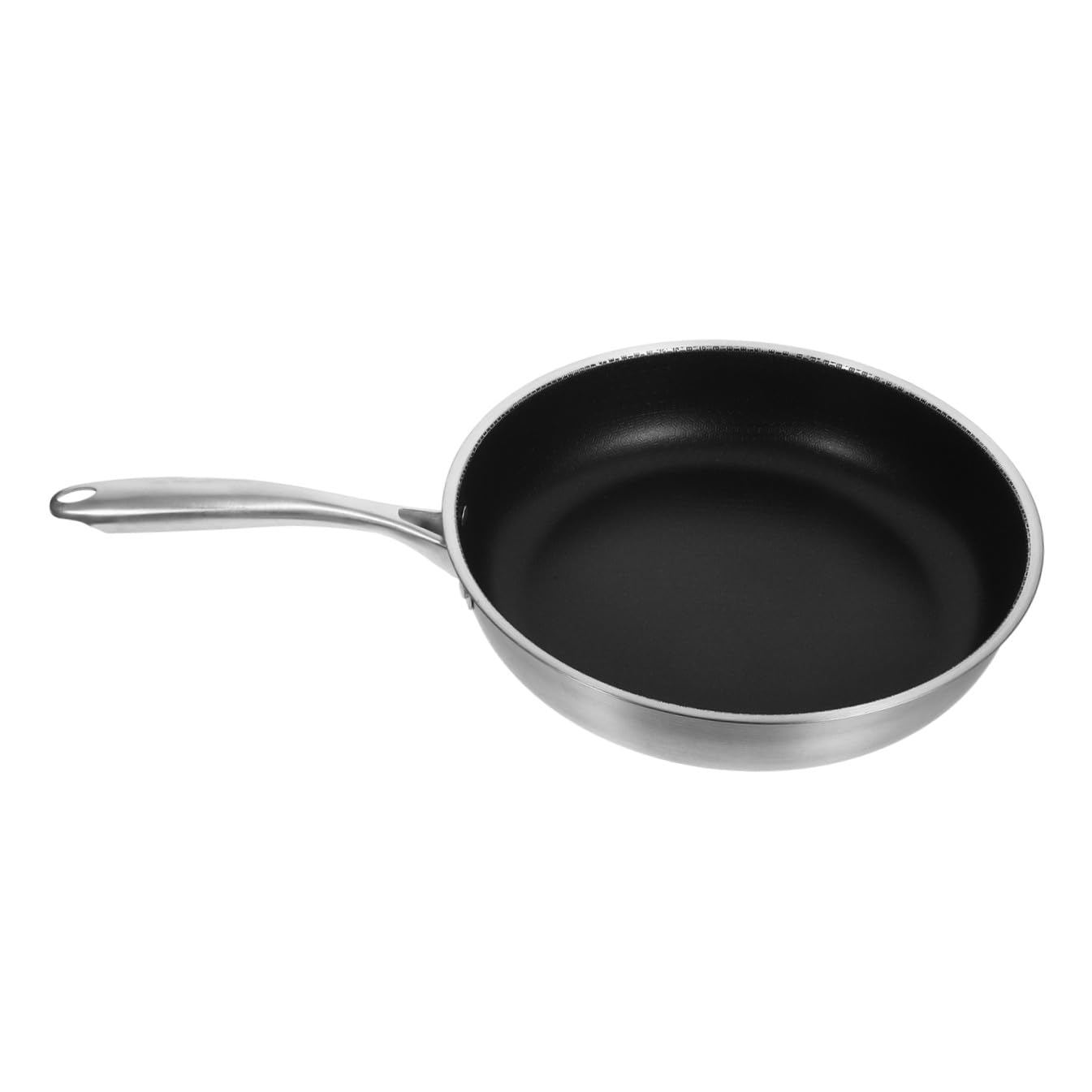 Sartén de Acero Inoxidable con Revestimiento Antiadherente Panal Ligera y Resistente para Huevos y Filetes Mango Ergonómico para Cocinas de Inducción para Uso Diario y Familias