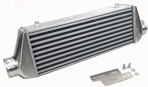 Universal Tube Fin Intercooler 3 inch I/O Core Size 27 inch X7.25 inch X4 inch , Over Size 18.5 inch X7.25 inch X3.5 inch