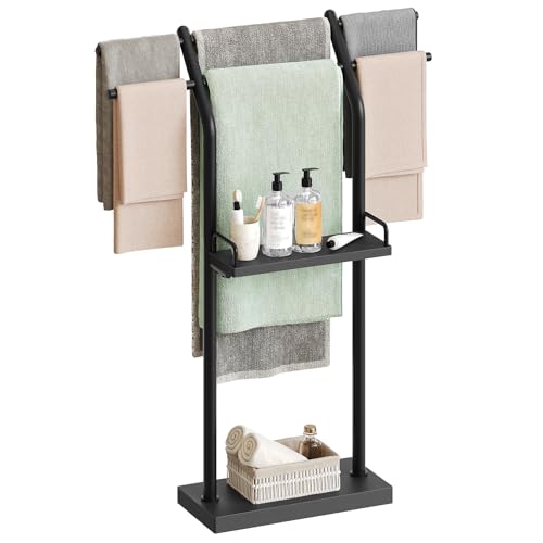 YATINEY Free Standing Towel Rack, Taller Blanket Rack for Bathroom, Floor Towel...