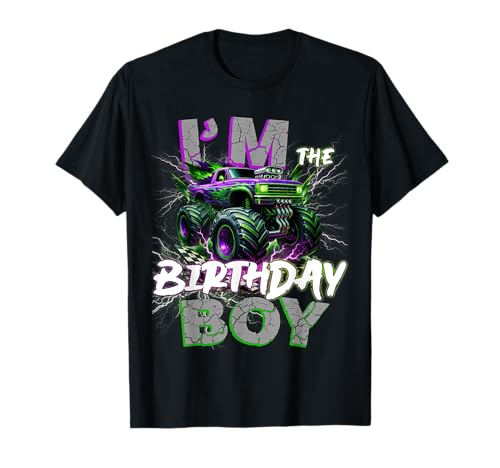 Im The Birthday Monster Truck Group Fiesta familiar a juego Camiseta