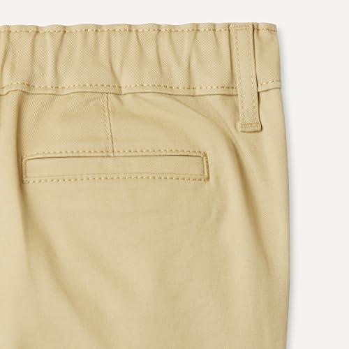 Image of Amazon Essentials Boys and Toddlers' School Uniform Woven Flat-Front Shorts with Elastic Waist