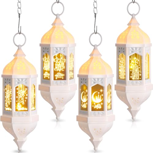 Lanterne suspendue Ramadan Mubarak et luminaire LED pour décoration maison islam