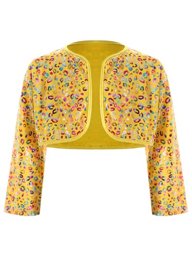 Cardigan for Girls Long Sleeve Open Front Shrug Bolero Flower Girl Coat