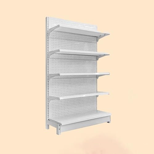 Retail Gondola Shelving Displays for Supermarkets - Versatile Wall-Mounted Shelves for Grocery & Convenience Stores, Ideal for Merchandising & Boosting Sales