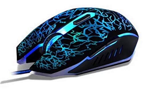 Image of MFTEK Wired USB Gaming Mouse 800-1200-1600-2000 Adjustable DPI LED Backlit for Windows Laptop /PC Gamers Optical 6 Mechanical Buttons Light Weight