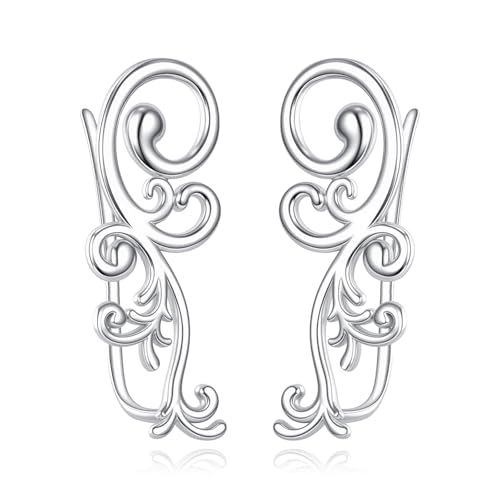 Boucles d'oreilles climber filigrane en argent 925 de haute qualité