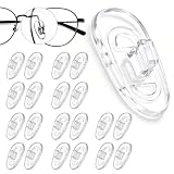 20 Stück 10 Paar Nasenpads Brille zum Stecken,Brillen nasenpad Silikon