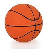 Aoneky Rubber Size 3 Basketball - Colorful Rainbow Ball for Kids Aged 3-7 Years Old, Girls Boys Mini Sport Ball Toy, Ball Pump Included