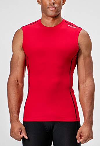 Image of DEVOPS 3 Pack Men's Athletic Compression Shirts Sleeveless