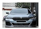 Car Bumper Front Lip Splitter Spoiler Front Bumper Lip Spoiler Splitter Diffuser For Bmw G30 G31 Lci 5 Series 520i 520d 530i 530d M550i 2021 2022 2023(Carbon Look) - Image 5