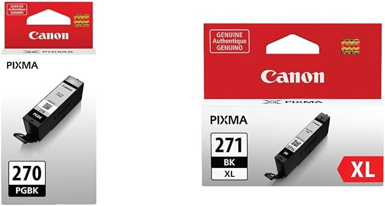 Canon PGI-270 Black Ink Tank & CLI-271XL Color Ink Tank Compatible with TS5020 TS6020 TS8020 TS9020 MG6820 MG6821 MG6822 MG5720 MG5721 MG5722 MG7720 Printers