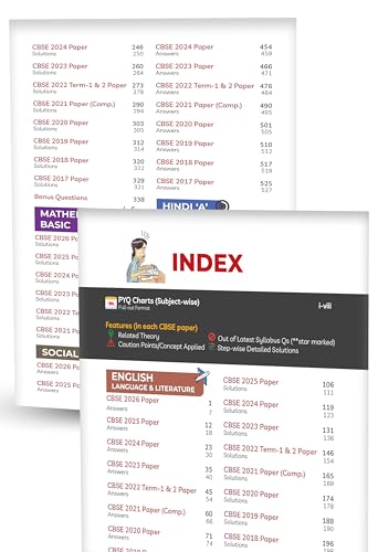 Image of (10 subjects in 1) Educart Granth CBSE Class 10 Previous 10 Year Solved Papers 2027 - with PYQ Charts (Hindi A, Hindi B, English, Computer Apps, IT, ... Maths Basic, Social Science & Science)