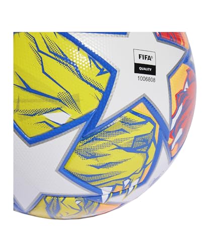 adidas UEFA Champions League Football/Soccer Ball for Unisex, Size 4 EU, White/Glory Blue/Flash Orange adidas UEFA Champions League Football/Soccer Ball for Unisex, Size 4 EU, White/Glory Blue/Flash Orange