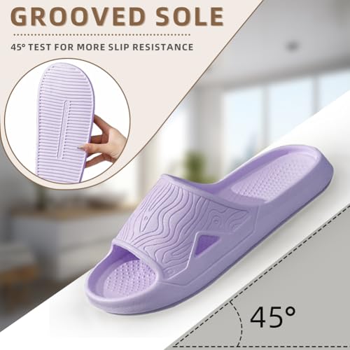 CHGANG Sliders Cloud Slippers Women Men,Non-Slip Womens Slippers Cloud Sliders,Shower Bathroom Soft Flip Flops With Thick Sole Bathroom Pool Beach,Pool And Outdoor - Image 5