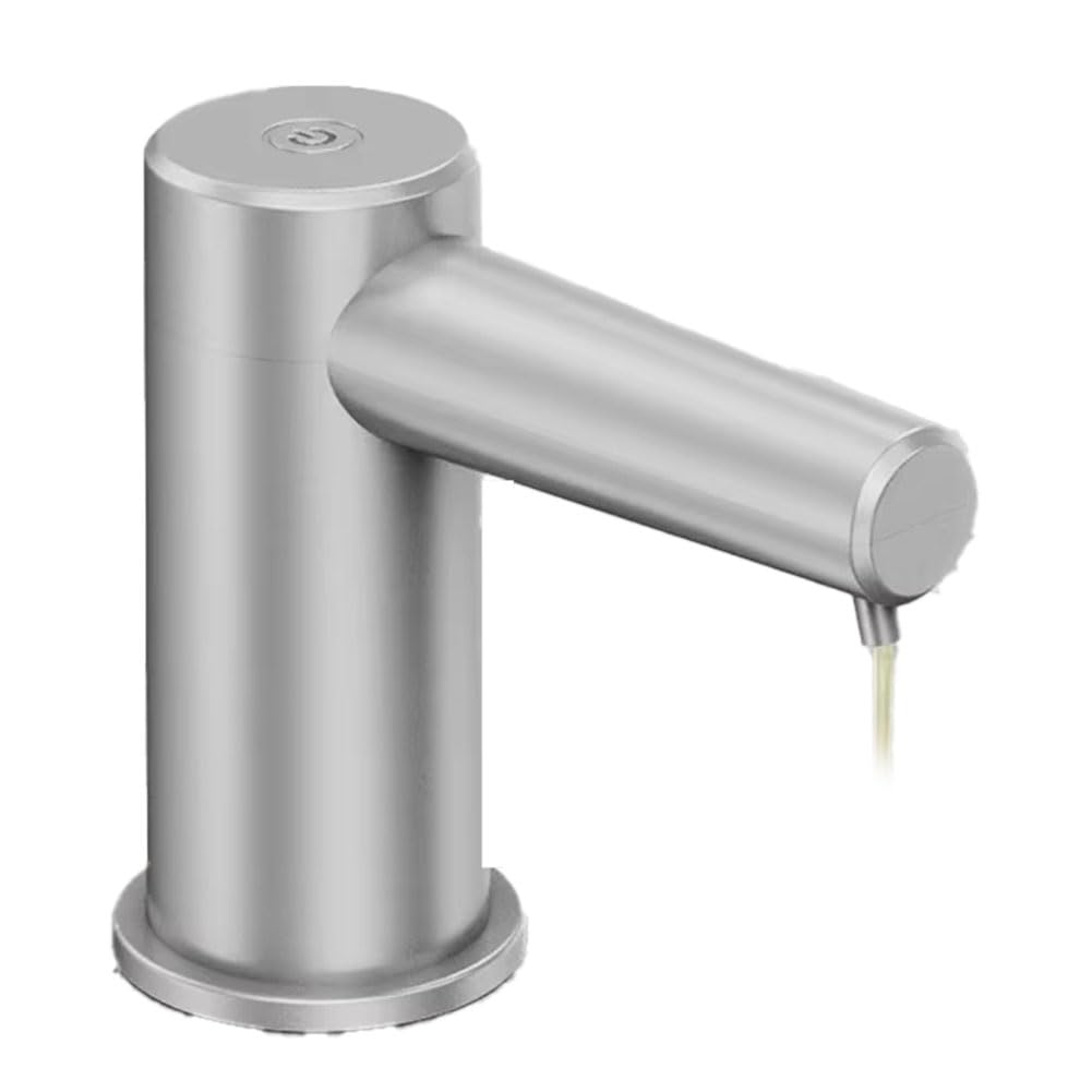 CTRLZS Countertop Sink Faucet Soap Dispenser Infrared Induction Automatic Soap Dispenser Bathroom Dispensers Liquid Silver