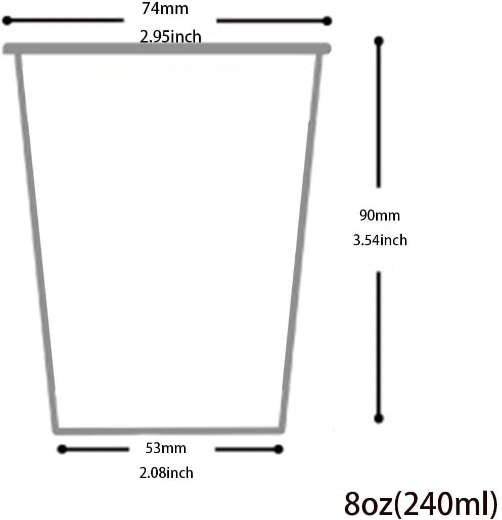 Disposable Paper Cups, 60pcs Color Paper Cups For DIY Wedding Christmas Party Picnic BBQ Travel and Event 8OZ (12 Multicolor) - Image 5