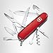 Victorinox Huntsman Swiss Army Knife, 15 Functions, Swiss Made Pocket Knife with Large Blade, Screwdriver, Scissors and Wood Saw - Red