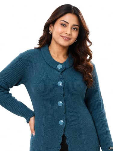 Image of Matelco Women's Wool Round Neck Cardigan